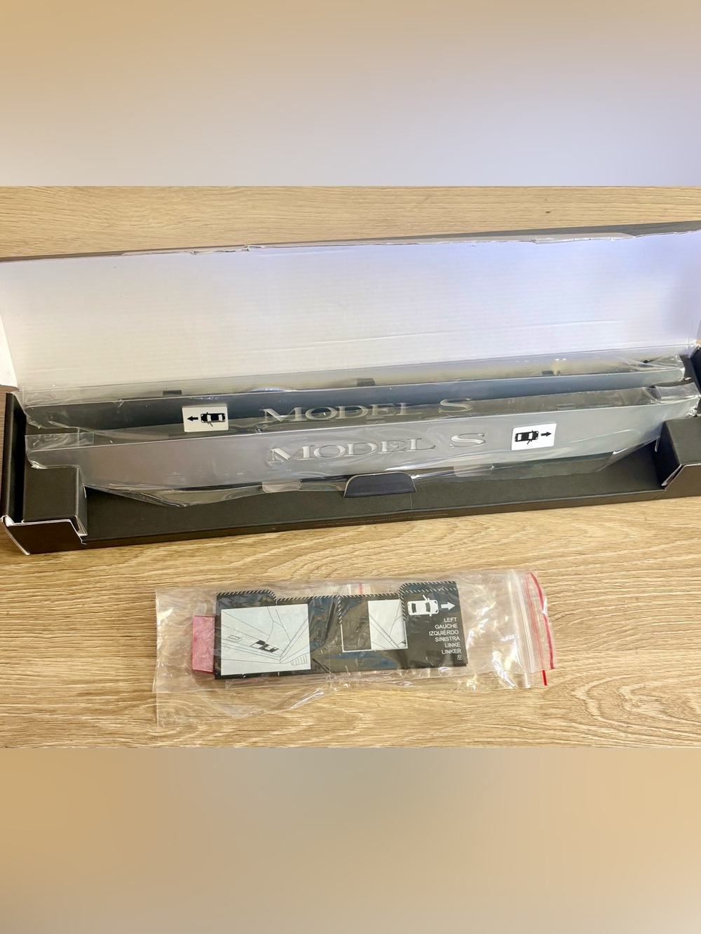 NWT | Genuine OEM Tesla Model S Illuminated Doorsill Plates | PN: 1537258-00-A - Picture 4 of 7